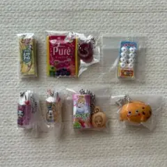 ミニチュア お菓子 明治 クリームソーダ ガチャガチャ カプセルトイ 7点セット