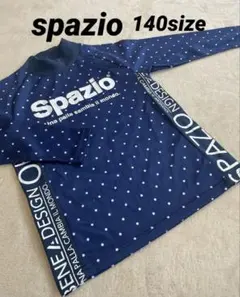 Spazio 140sizeドット柄 ネイビー 長袖ウェア　フットサル　サッカー