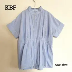 KBF ノーカラーペプラムシャツ　oneSizeのサムネイル