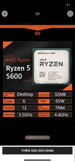 AMD Ryzen 5 5600 CPU