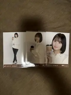 遠藤さくら 14thBDライブTシャツ 白シャツ スキニーデニム 生写真