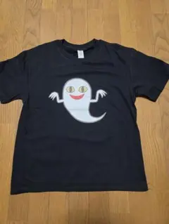 ゴーストデザイン Tシャツ 黒　コミック　パロディ　クリスマス