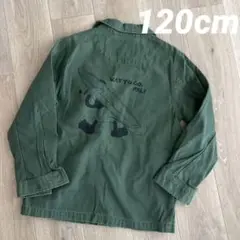 BAYFLOW ミッキー ミリタリージャケット120cm カーキ　キッズ サーフ