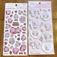 正規品 マイメロディ マイスイートピアノ 2枚 キャンディグリッタ ぷくぷく