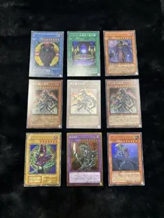 遊戯王 1期 ブラックマジシャン&ガール&レリーフ 2期 計9枚セット