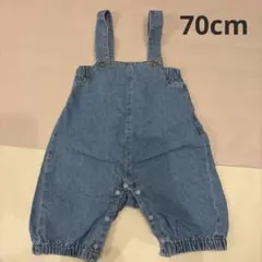 バースデイ tete a tete デニムサロペット カバーオール 70のサムネイル