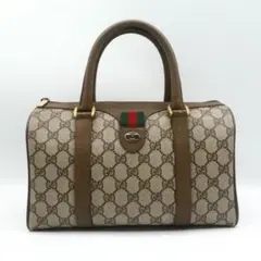 ✨極美品✨☘️GUCCI☘️✨ミニボストンバッグ✨シェリー✨GG柄✨PVC