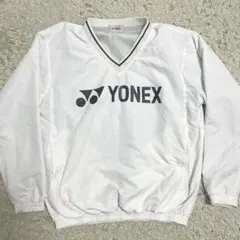 YONEX ウインドブレーカー 白 Vネック 長袖 Mサイズ
