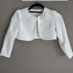 branshes ホワイト ジャケット　フォーマル　入学式　卒園式