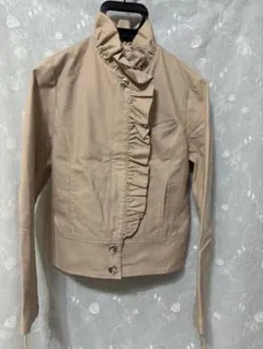 【rebecca Taylor】ベージュ フリルジャケット 長袖　　サイズ4