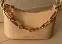 チャールズ&キース 2WAY ゴールドチェーンバッグ