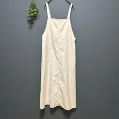 ルノンキュール［F］キャミソールワンピース　ジャンパースカート　サロペット　白