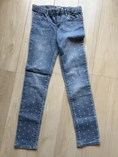 130 GapKids スーパースキニー デニムパンツ 水玉のサムネイル