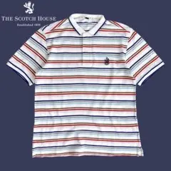 05M971◯THE SCOTCH HOUSE 半袖 ポロシャツ トップス 春夏