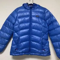 patagonia ガールズ ダウンジャケット XL 青