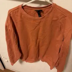 H&M スウェット オレンジ RELAXED FIT
