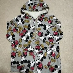 美品ミッキーマウス フリースパーカーM