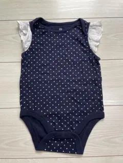 babyGAP 袖フリル ロンパース ドット柄