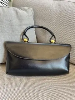 HAMANO 濱野皮革工藝 ハマノ ロイヤルモデル ハンドバッグ　ゴールド　金具