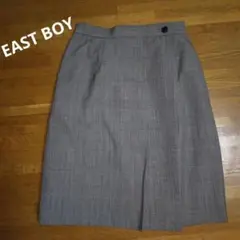 【EAST BOY】チェック柄 タイトスカート ひざ丈