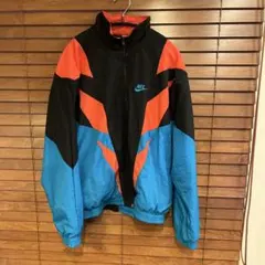 NIKE ナイキナイロンジャケット M ブラック/レッド/ブルー