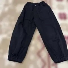 GU 黒 ゴムウエスト パンツ 130