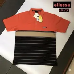 新品タグ付 ellesse エレッセ ポロシャツ L ゴルフ スポーツ 吸汗速乾