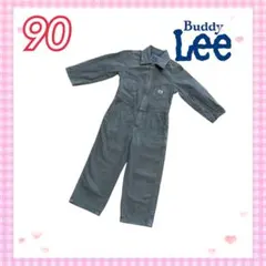 【90】古着 Lee デニム つなぎ オーバーオール ユニオンメイド カーキ