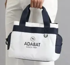 【新品未使用】アダバット adabat ロゴデザイン カートバッグ ホワイトのサムネイル
