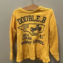 DOUBLE.B 長袖カットソー 110cm イエロー　薄トレーナー