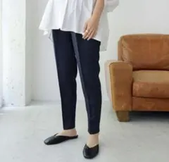 タグ付き【マタニティ】きれいめツイルテーパードパンツ