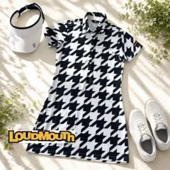 LOUDMOUTH ゴルフワンピース 千鳥格子柄 Mサイズのサムネイル