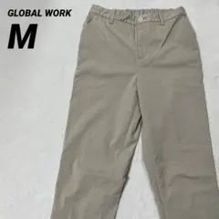 GLOBAL WORK【美品】カジュアルパンツ ストレッチ ゴム ベージュ Mのサムネイル