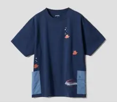 グラニフ メンダコ Tシャツ ネイビーのサムネイル