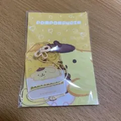 サンリオキャラクターズ　福福お守り風アクリルキーホルダー　ポムポムプリン