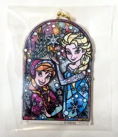 【まとめ買いOK】ディズニー　二層アクリルキーホルダー　アナ　エルサ