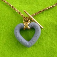 【ウエッジウッド】ハートネックレスオープンハート陶器