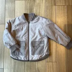 ベージュ ジップアップジャケット