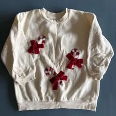H&M キャンディケイン トレーナー 98cm