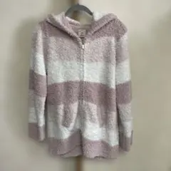 ジェラートピケ　もこもこルームウェア ワンサイズ　ピンクボーダー