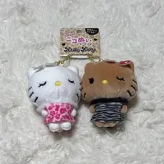 【新品】ニコぬい キーホルダー 日焼けキティ ぬいぐるみ キティ