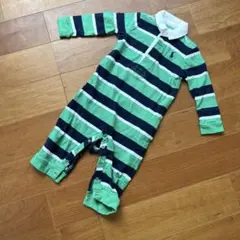ラルフローレン　長袖ロンパース　70センチ　ラガーシャツ