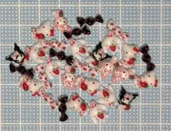 ネイルパーツ いちご飴ミックス 30個セットのサムネイル