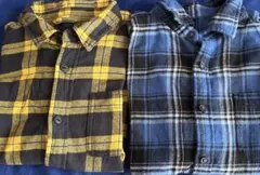 値下げ！ユニクロ トップバリュ　長袖シャツ 150 (2枚セット)