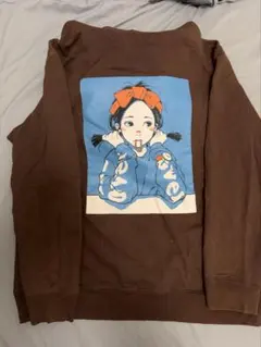 値段交渉⭕️即発送⭕️over printオーバープリント古塔つみパーカーブラウンL