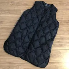 美品　UNIQLO ユニクロ ウルトラライトダウン ロングベスト ブラック　M