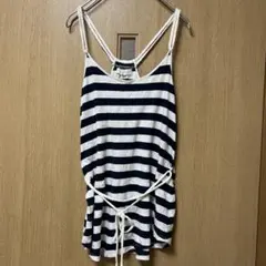 ♩*様 FOREVER21 ボーダー キャミソール チュニック M 綿100%のサムネイル