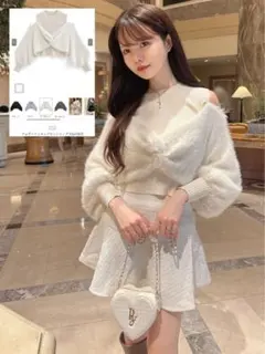 【新品即発送】GRL フェザードッキングニットトップス[tu1287]