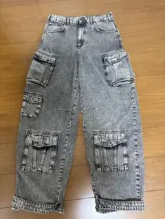 ZARA カーゴデニムパンツのサムネイル