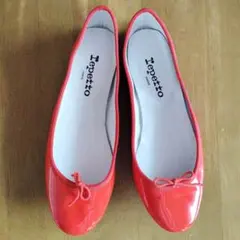 ☆専用☆新品 レペットrepetto 旧サイズ38 23.5 コーラルピンクと白